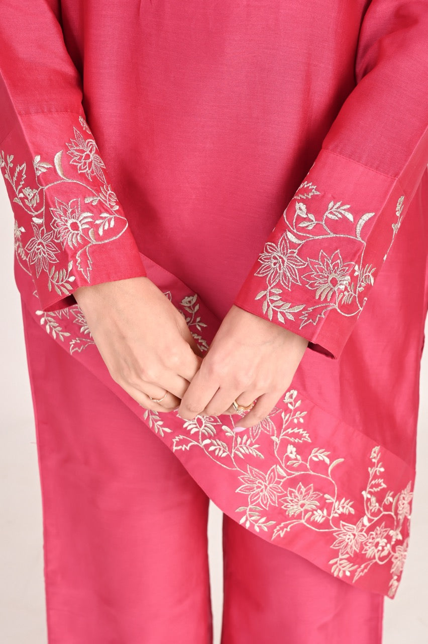 Assymetrical Kurta Pant Set