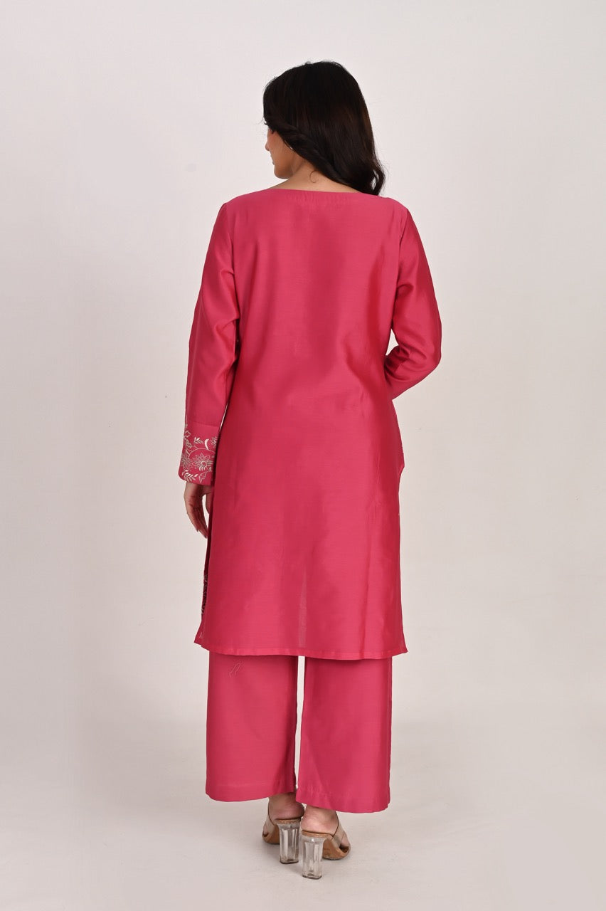 Assymetrical Kurta Pant Set