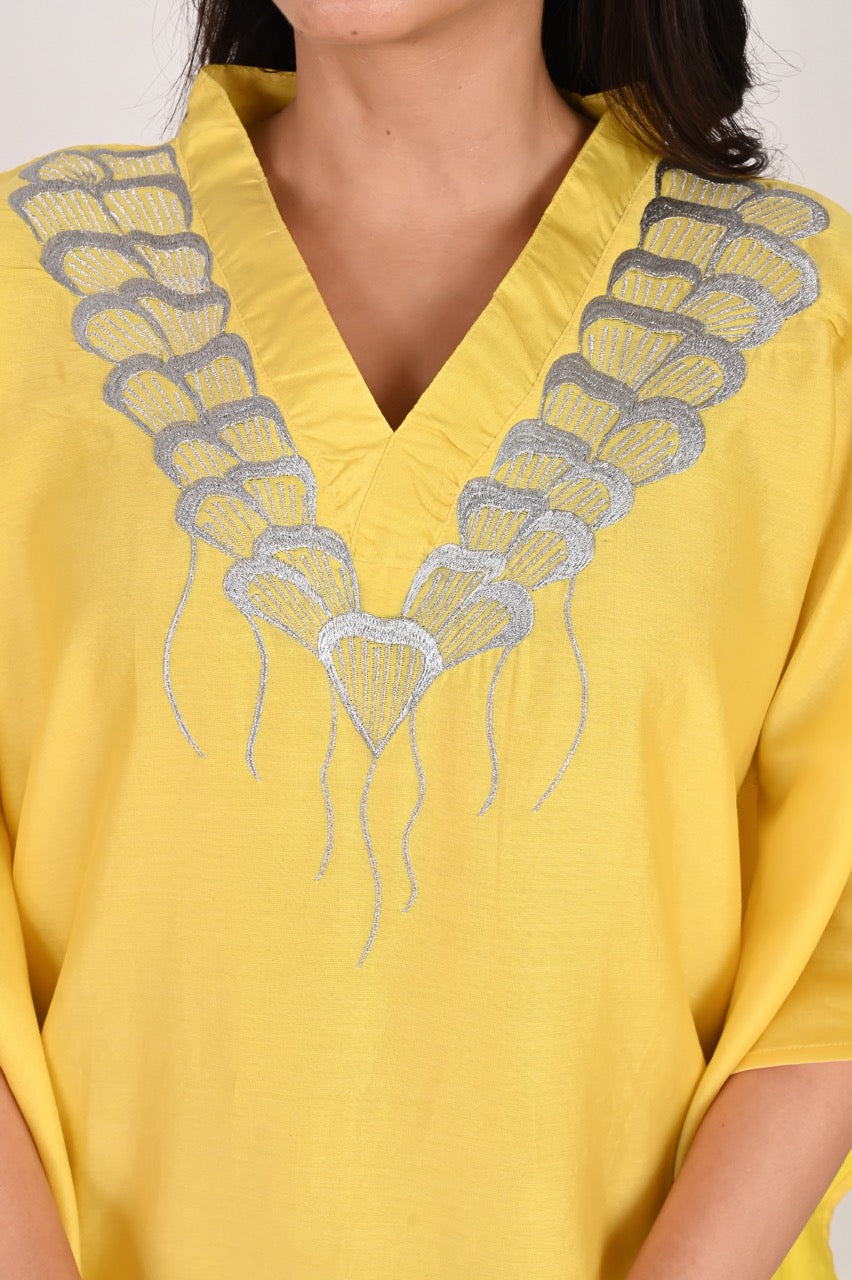 Silk Kaftan Co-ord Set