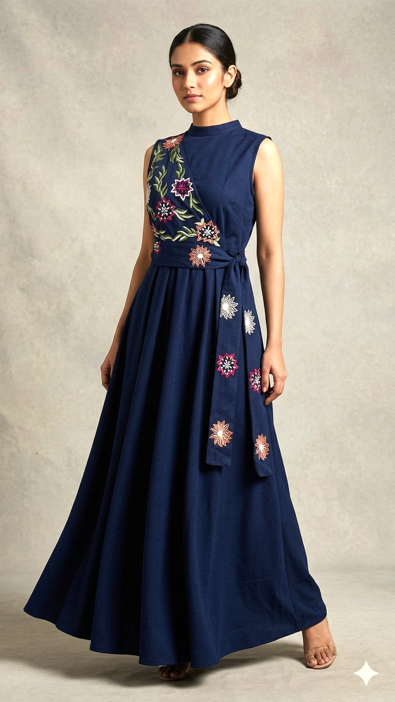 Floral Wrap Maxi dress