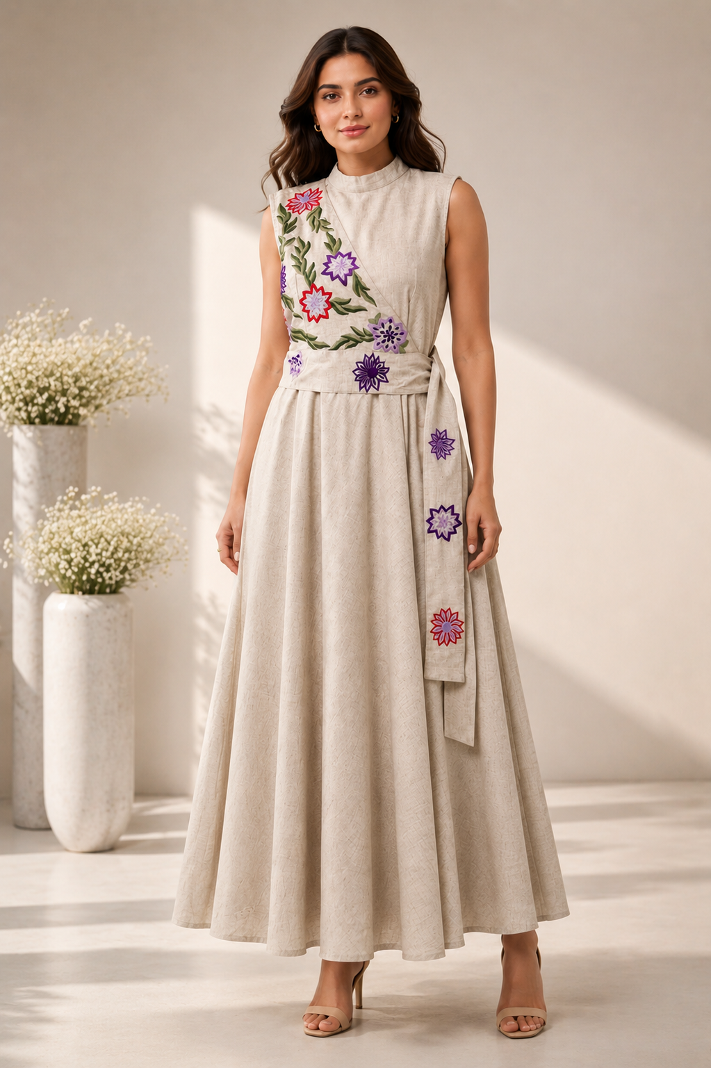 Floral Wrap Maxi dress