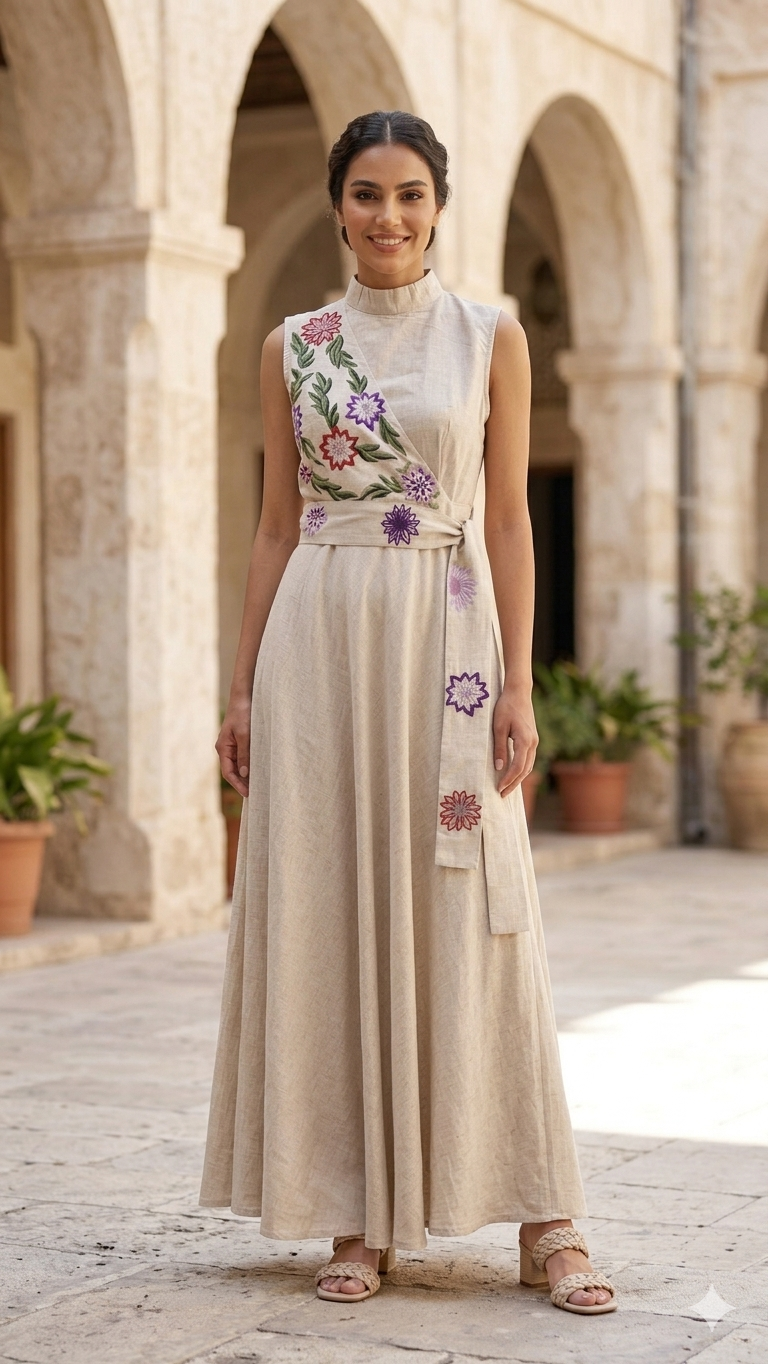 Floral Wrap Maxi dress