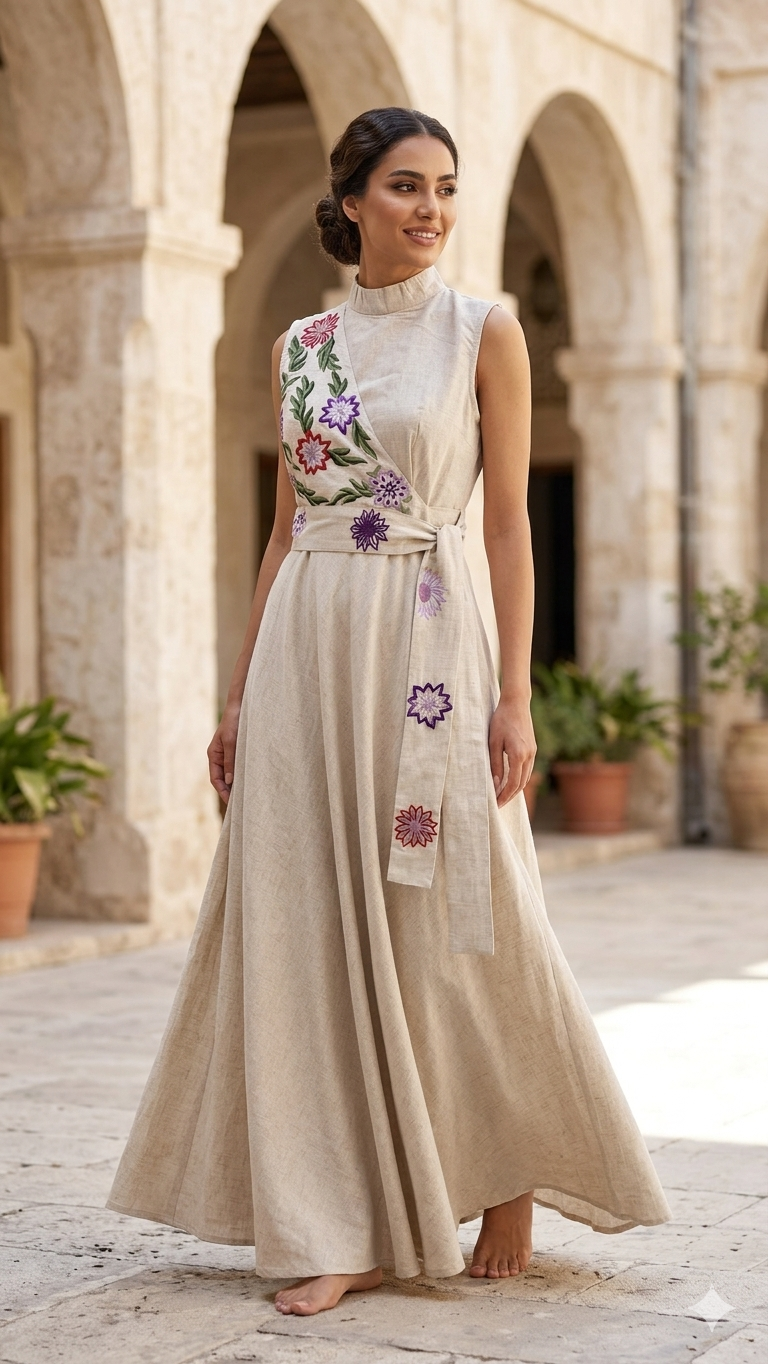 Floral Wrap Maxi dress