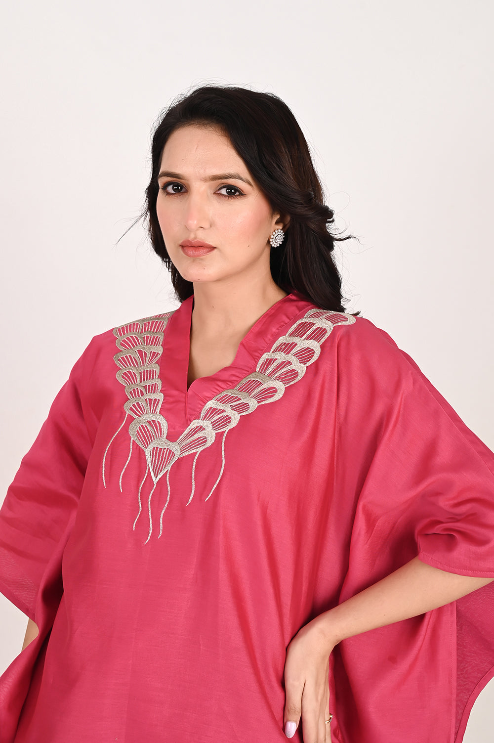 Silk Kaftan Co-ord Set