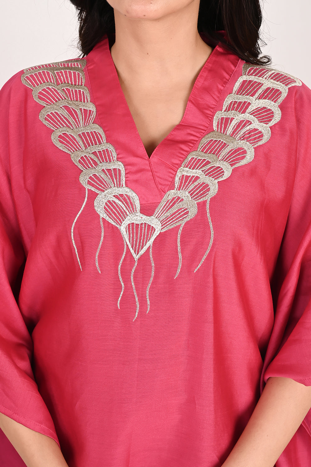 Silk Kaftan Co-ord Set